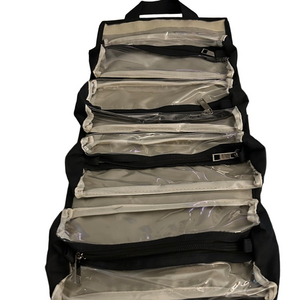 Black Multi-Compartment travel Bag in excellent condition- clean like new.